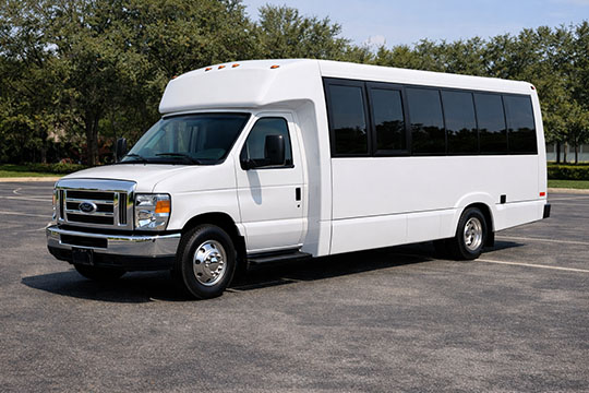 18-passenger minibus available for charter in West Des Moines, IA